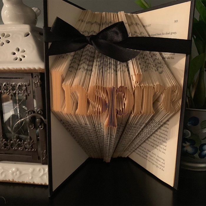 Custom Folded Book Art Ecomm Via Jojosreticules Etsy.com