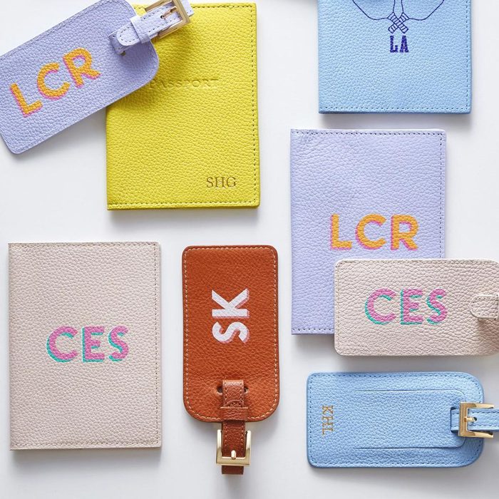 Personalised Leather Luggae Tag