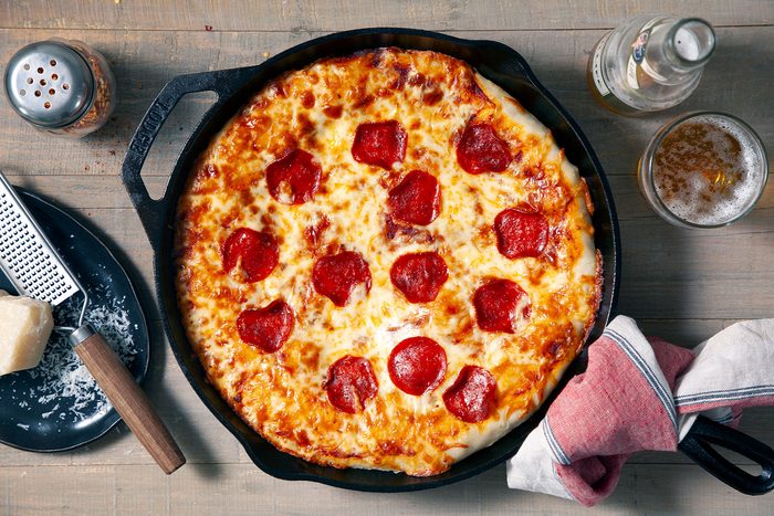 Baked Cast Iron Pizza