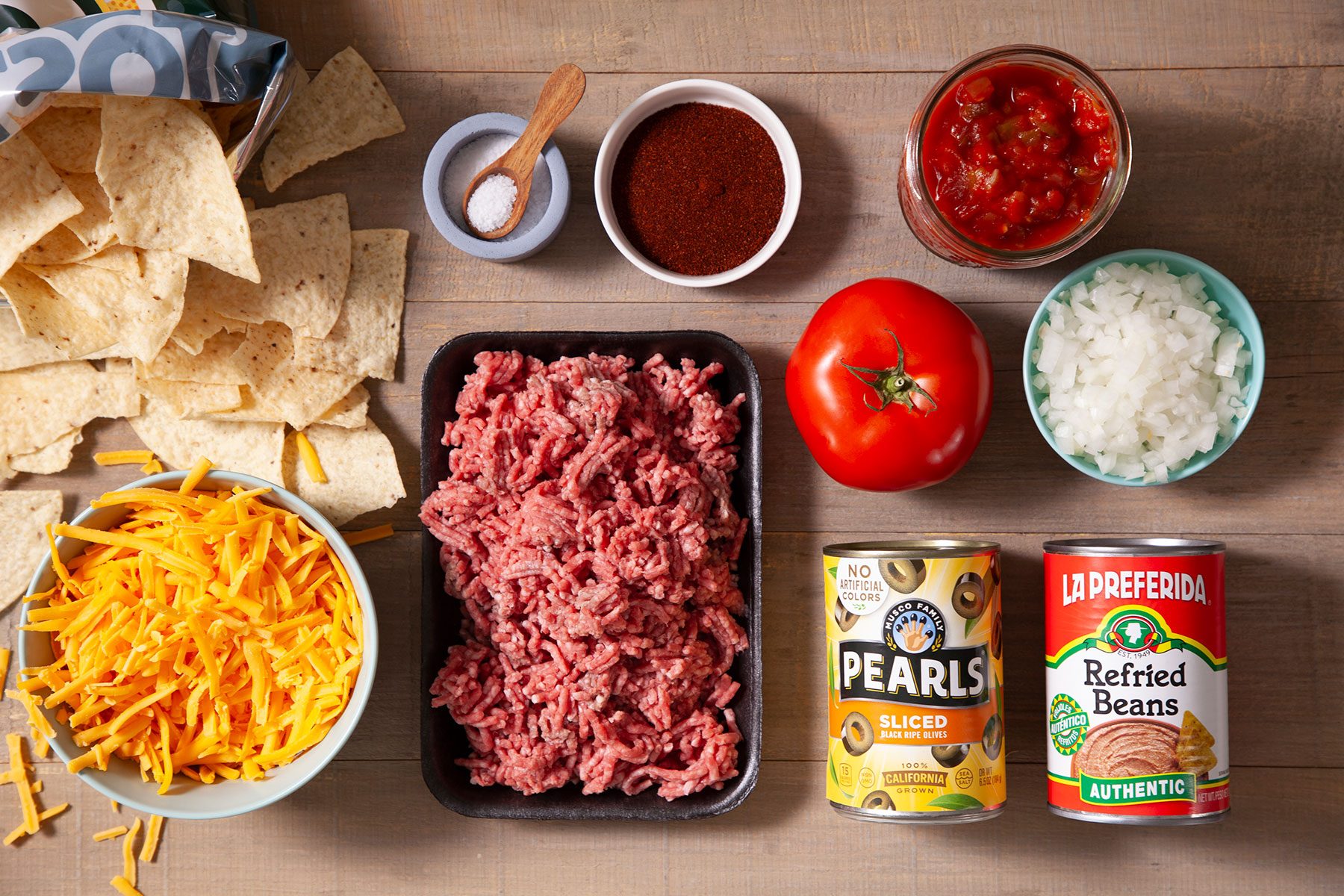 Ingredients for Air Fryer Nachos