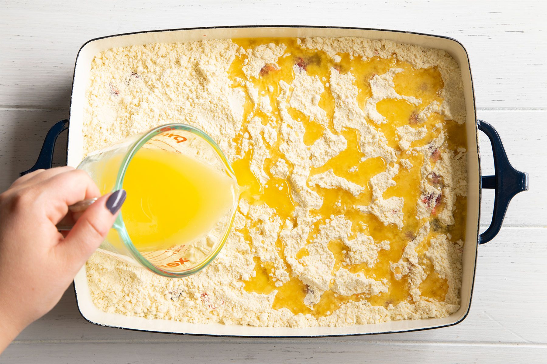 add butter to the dump cake
