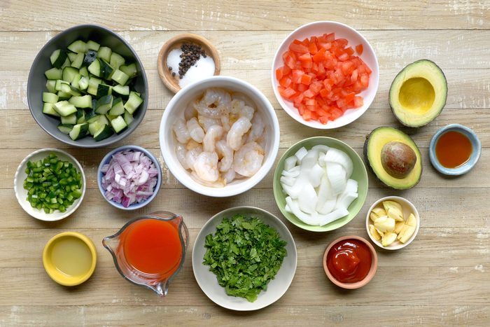 Mexican Shrimp Cocktail ingredients