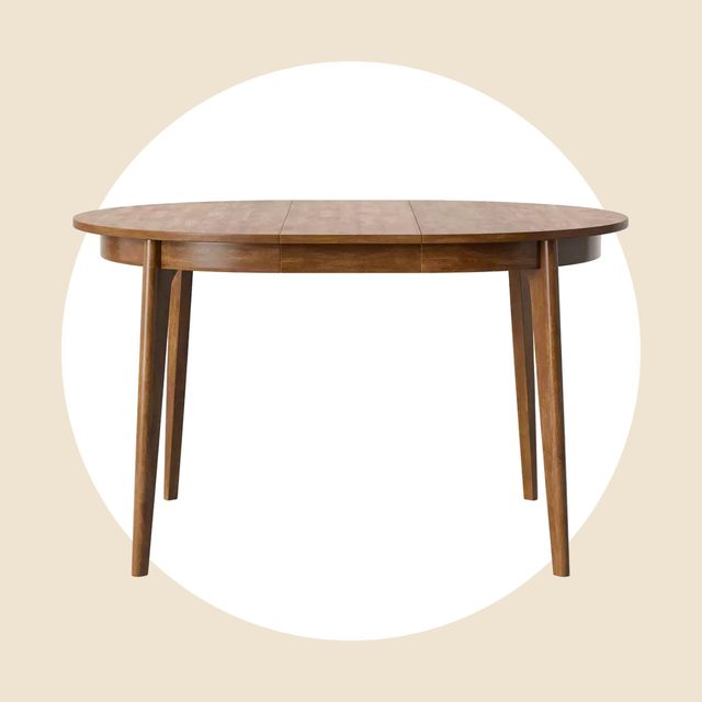 Threshold Astrid Mid Century Round Extendable Dining Table