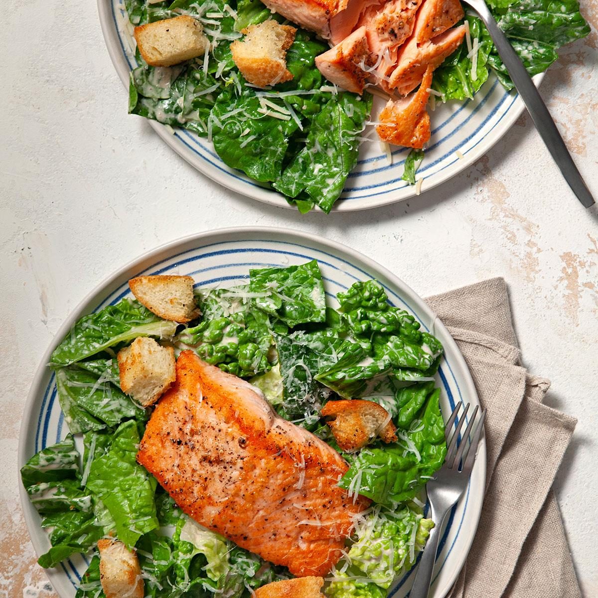 Easy Salmon Caesar Salad Exps Ft24 276799 Ec 061224 6