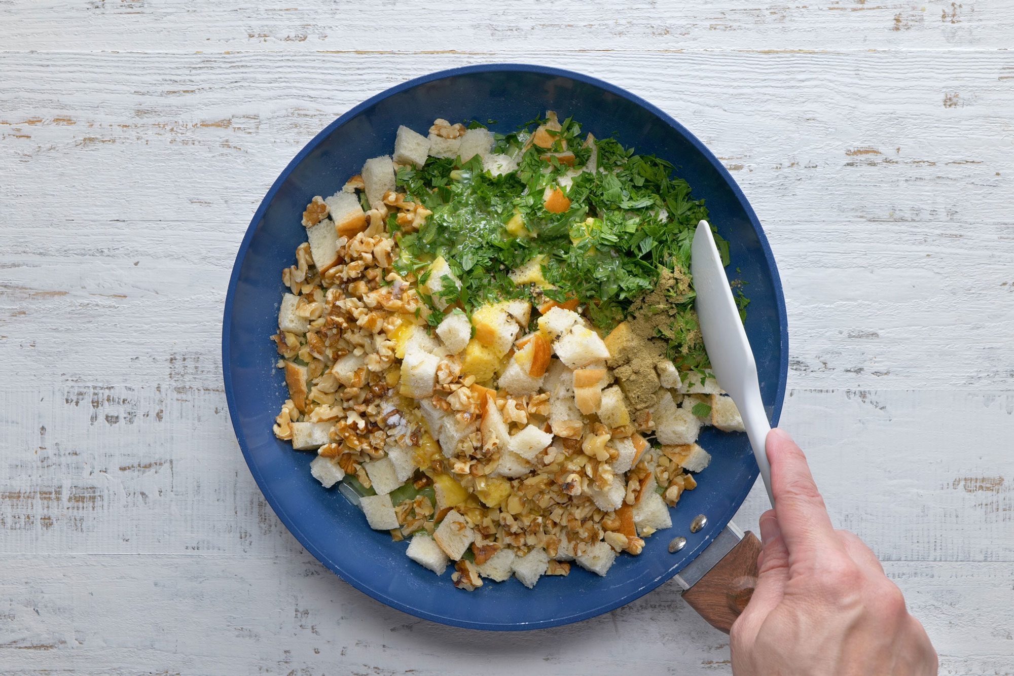 Add the remaining ingredients in the skillet