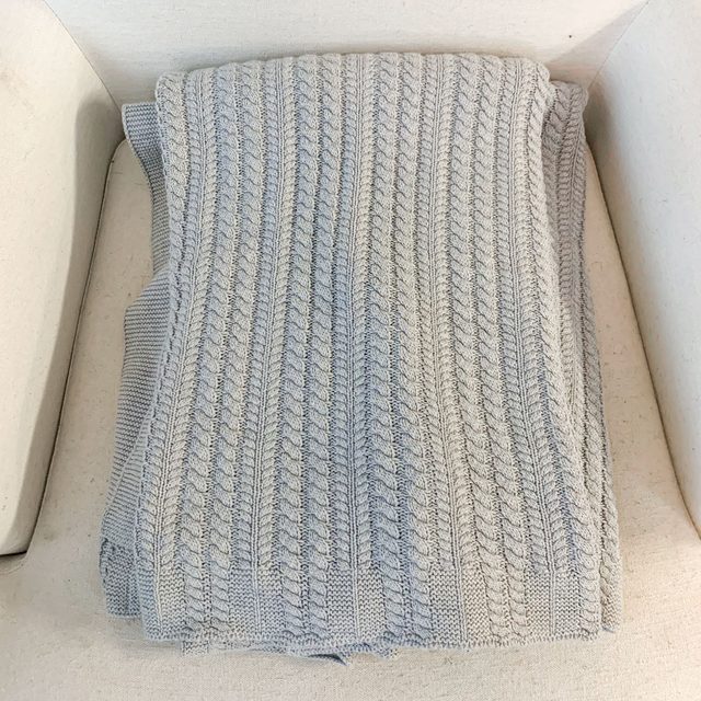 Boll And Branch Knit Throw Blanket