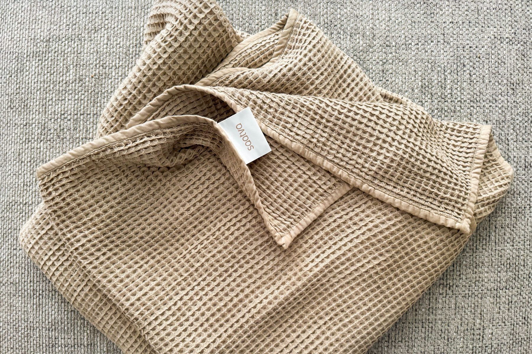 Saatva Waffle Knit Blanket