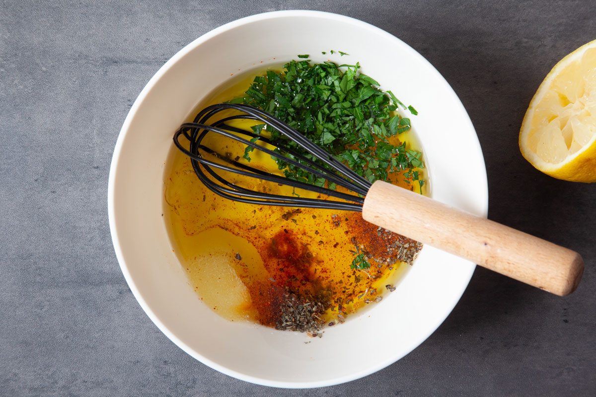 Step 2 Of Taste Of Home Fresh Corn Salad Is To Make The Dressing