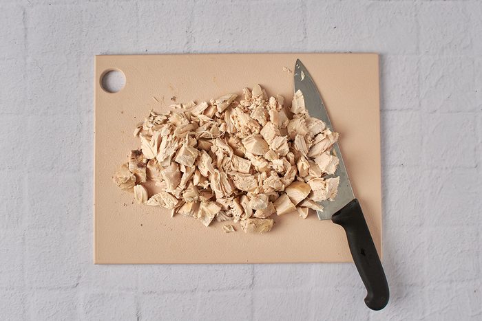 Cool and cut the chicken