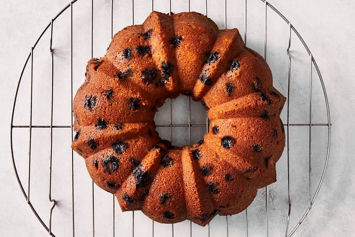 Step 3 Blueberry Coffee Cake, finished cake turned out of pan onto cooling rack