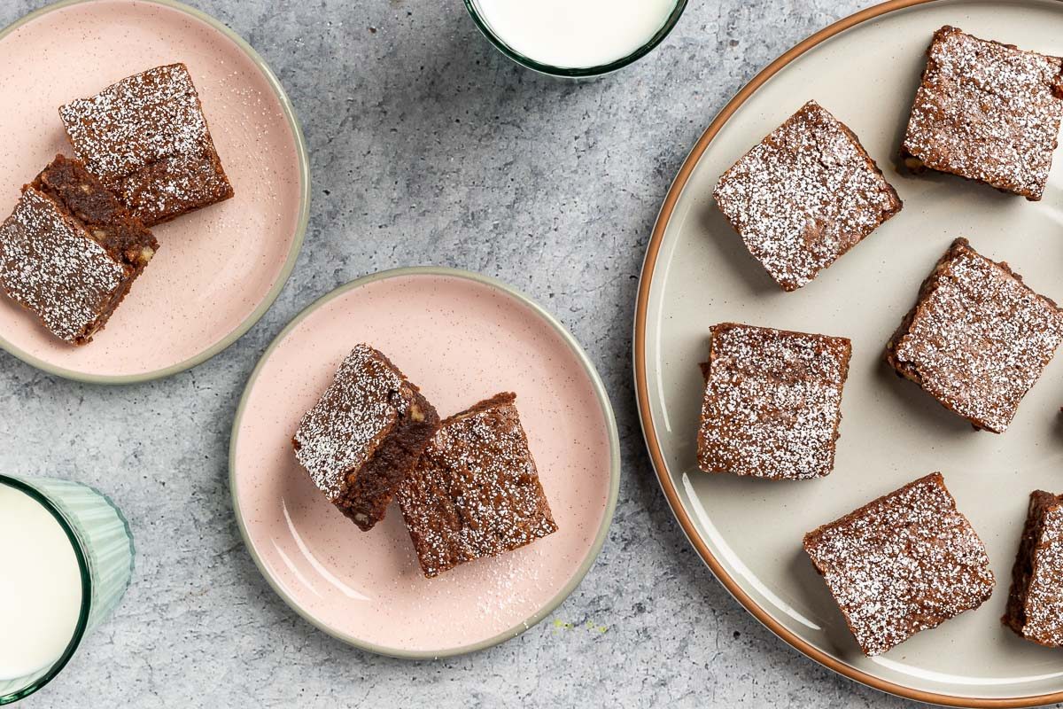 Taste of Home Chewy Brownie Recipe photo of the finished recipe.