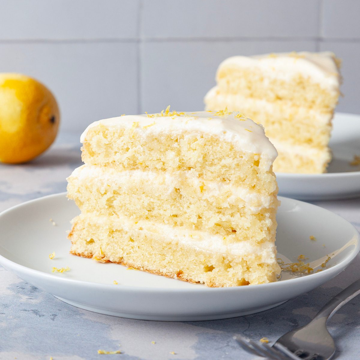 Italian Triple Lemon Cream Cake