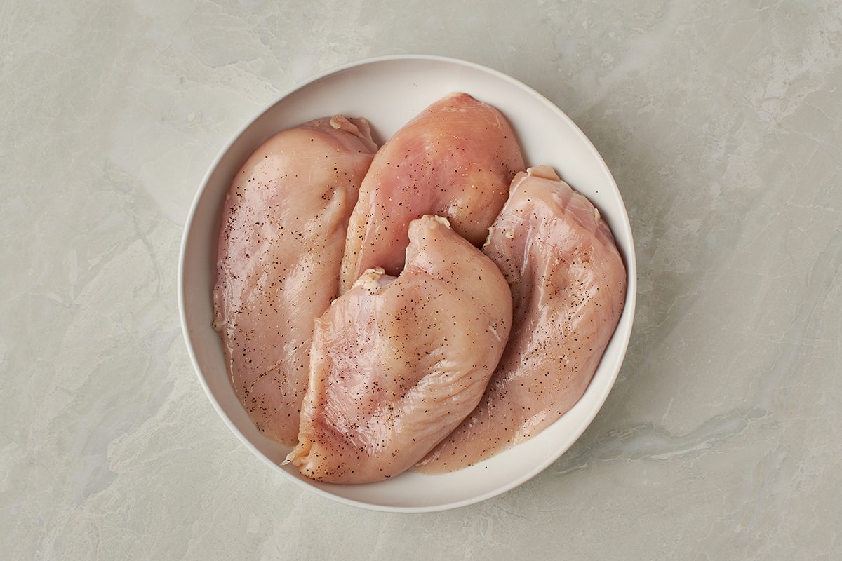 Season the chicken