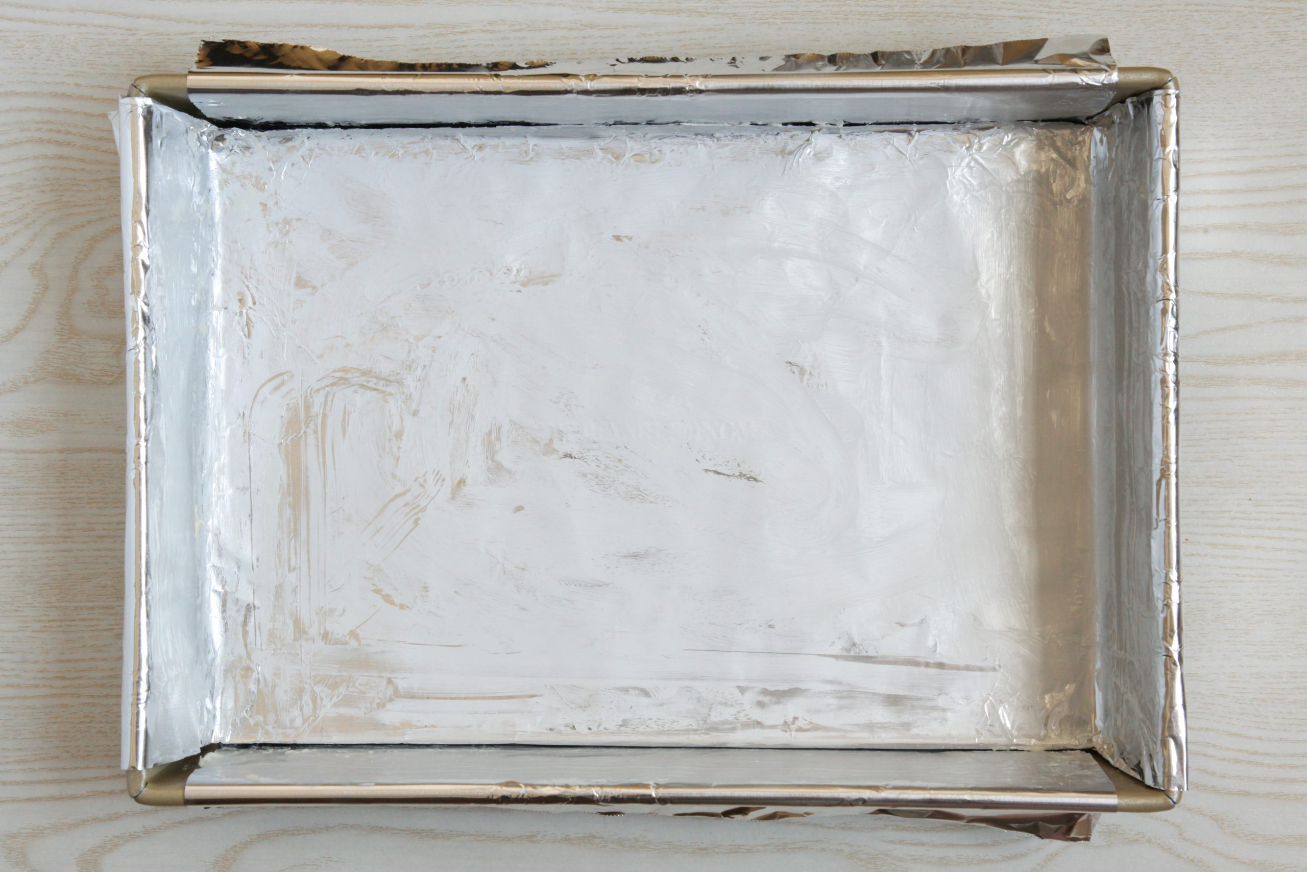 Prepared pan for fudge