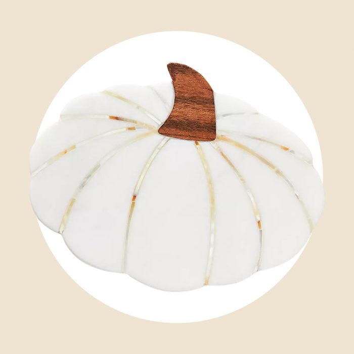 Marble Pumpkin Coasters Ecomm Via Anthropologie.com