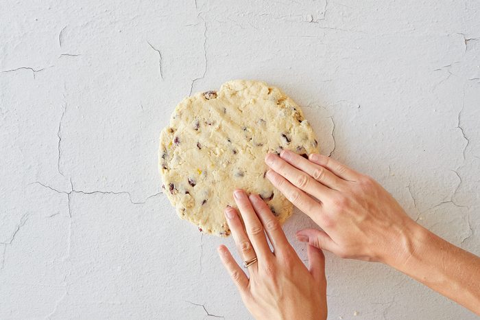 Form the cranberry orange scones