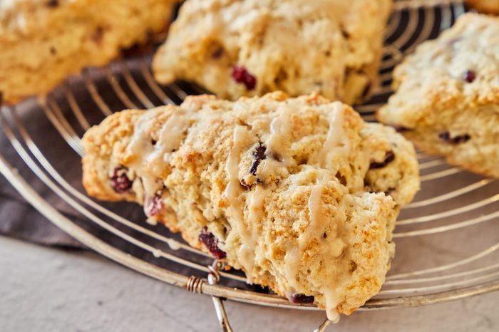 Cranberry orange scones are a great fall breakfast.