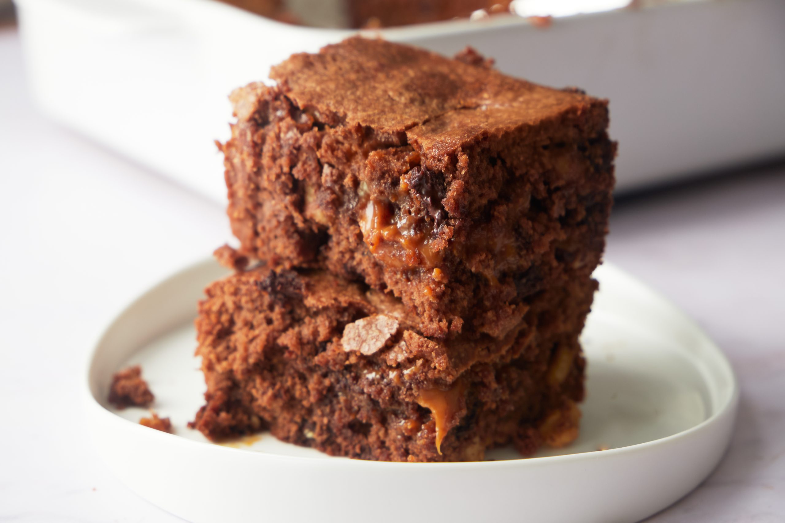 Caramel brownies are a decadent twist on a favorite.