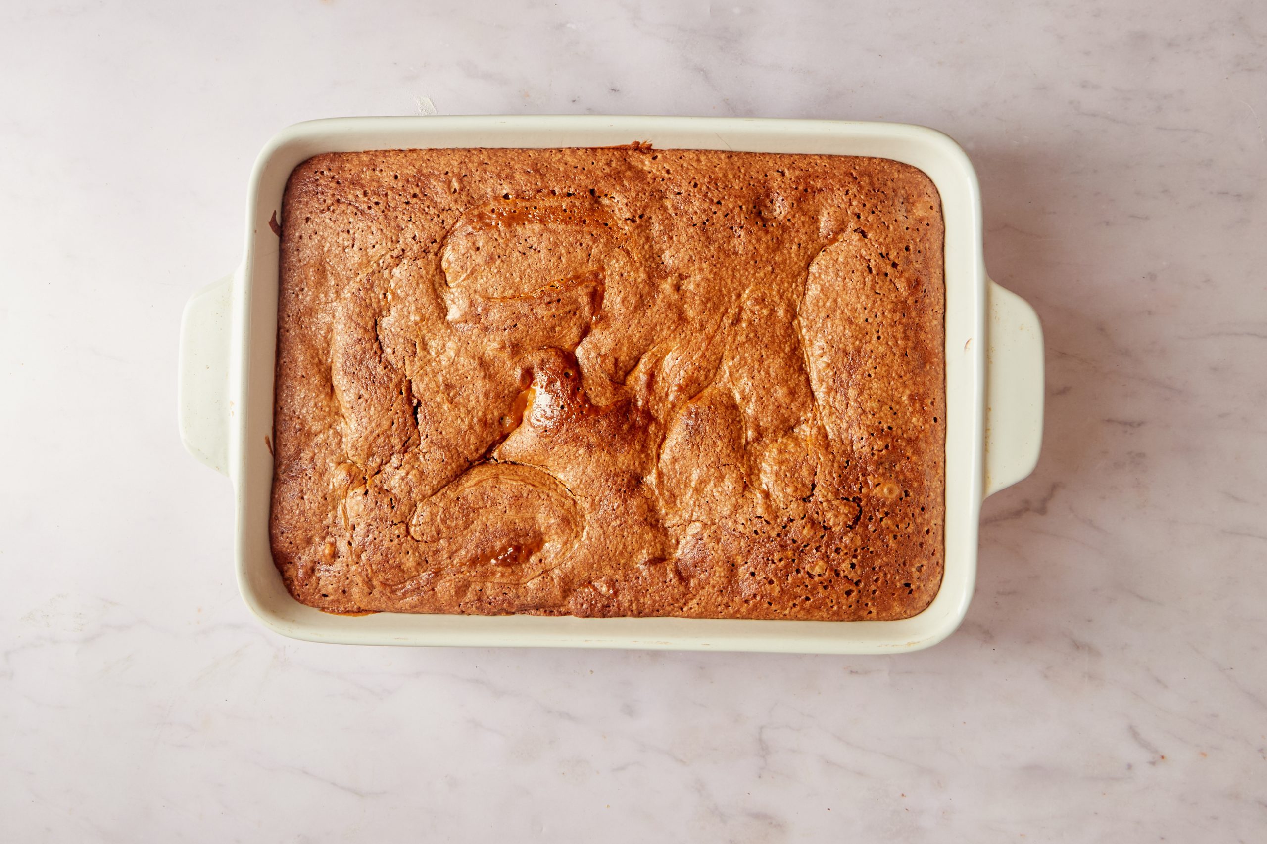 Bake the caramel brownies again.