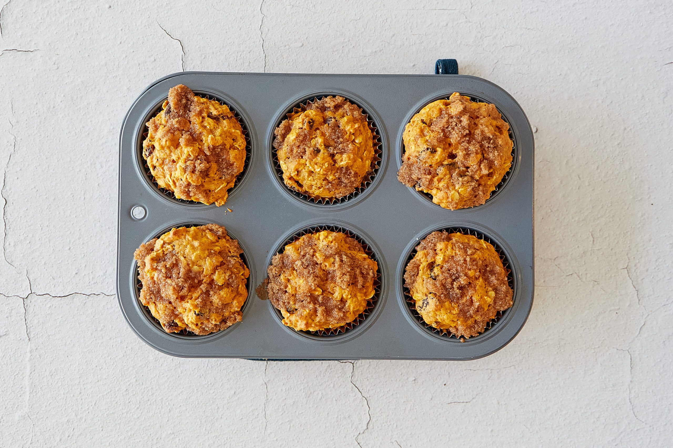 Bake the pumpkin oatmeal muffins.