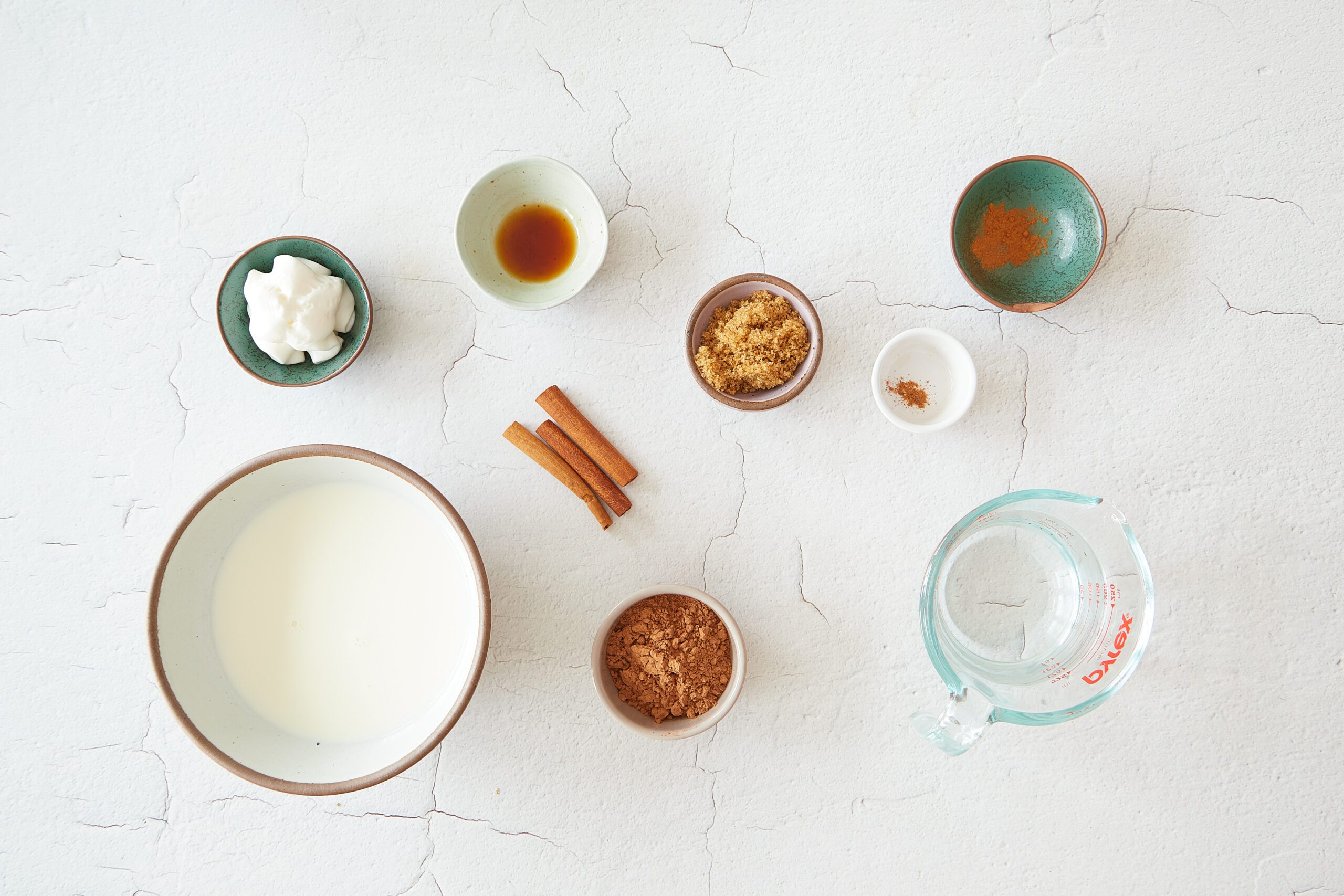 Ingredients for Mexican hot chocolate