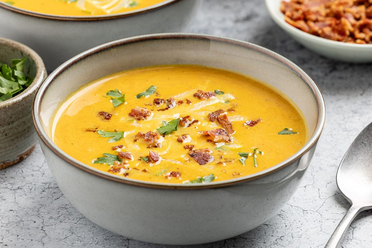 Taste of Home Pumpkin Bisque recipe photo of the finished recipe.