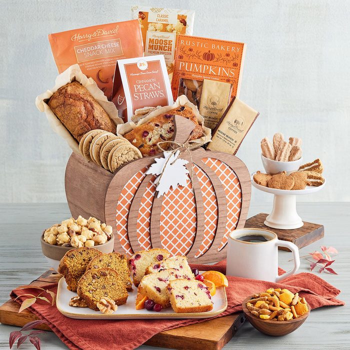 Pumpkin Shaped Gift Basket