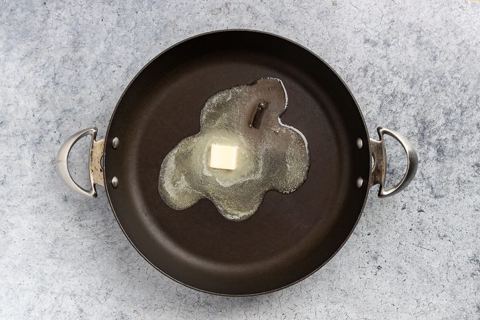 Taste Of Home Sauteed Cabbage Recipe Photo Of The Skillet With Melted Butter.