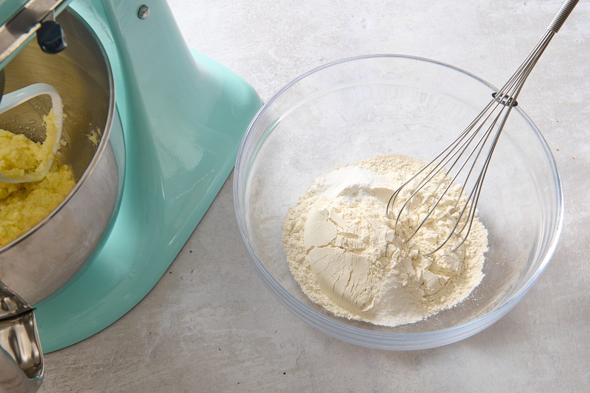 Combining the dry ingredients in a bowl