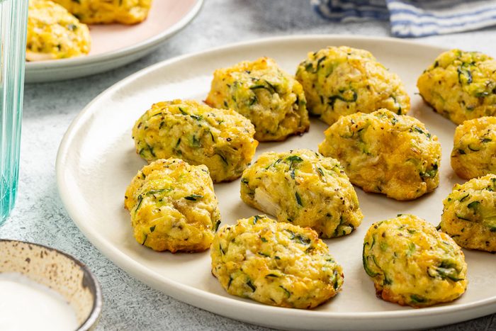 Taste of Home Zucchini Tots recipe photo the finished recipe.