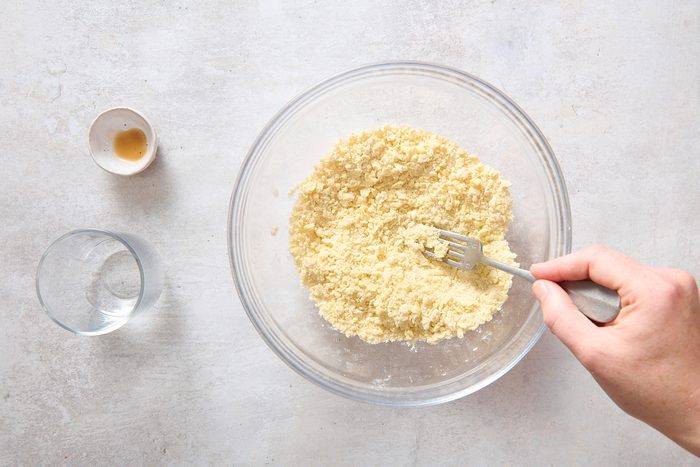 Mixing the crostata dough