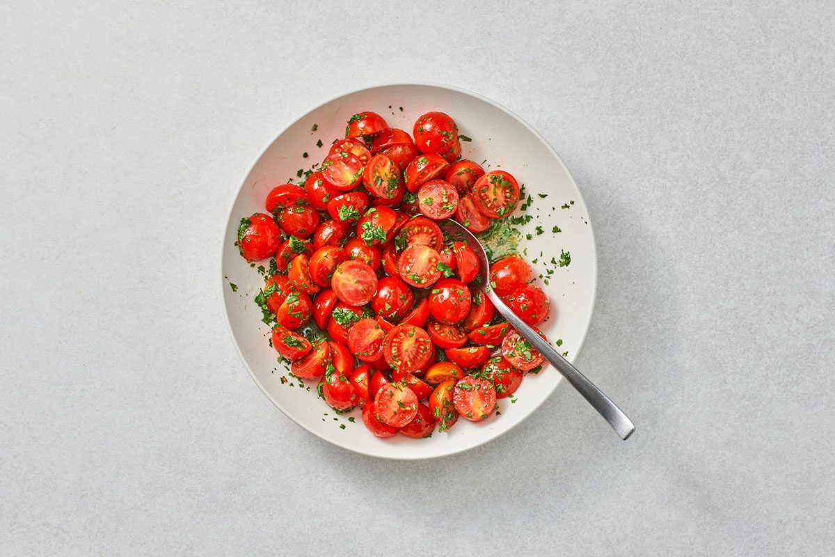 Cherry Tomato Salad in a serving bowl
