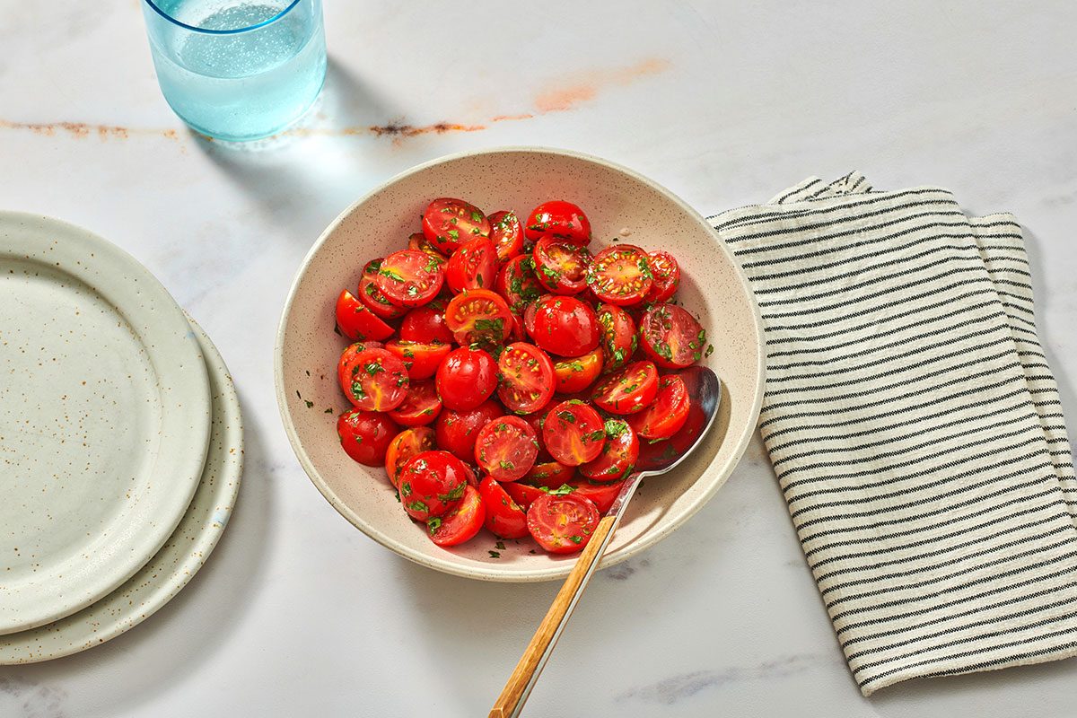 Cherry Tomato Salad in a serving bowl