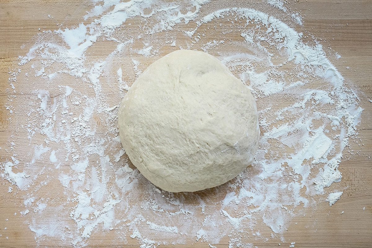 Kneaded dough for the Taste of Home recipe, cinnamon roll focaccia.