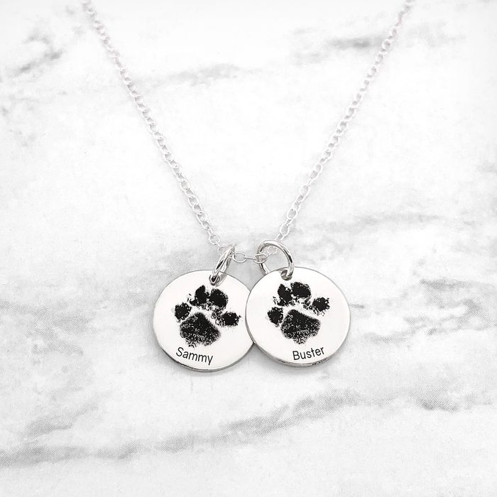 Custom Paw Print Necklace