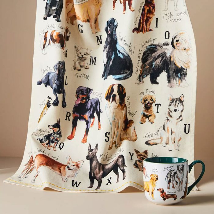 Dog Breeds A Z Dish Towel