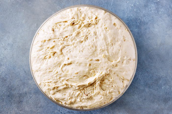 Honey Oat Bread Step 4- dough after first rise