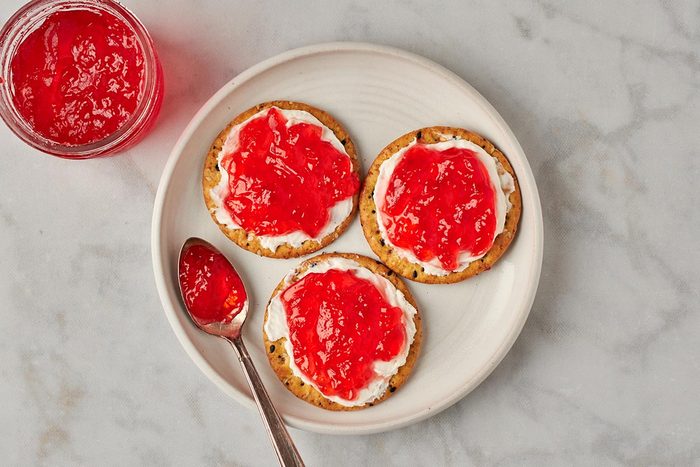 Sweet and spicy hot pepper jelly by Taste of Home.