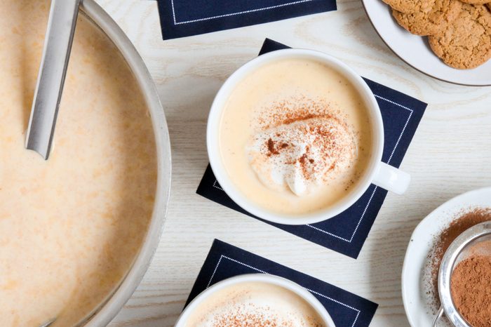 Serving Pumpkin Spice Hot Chocolate