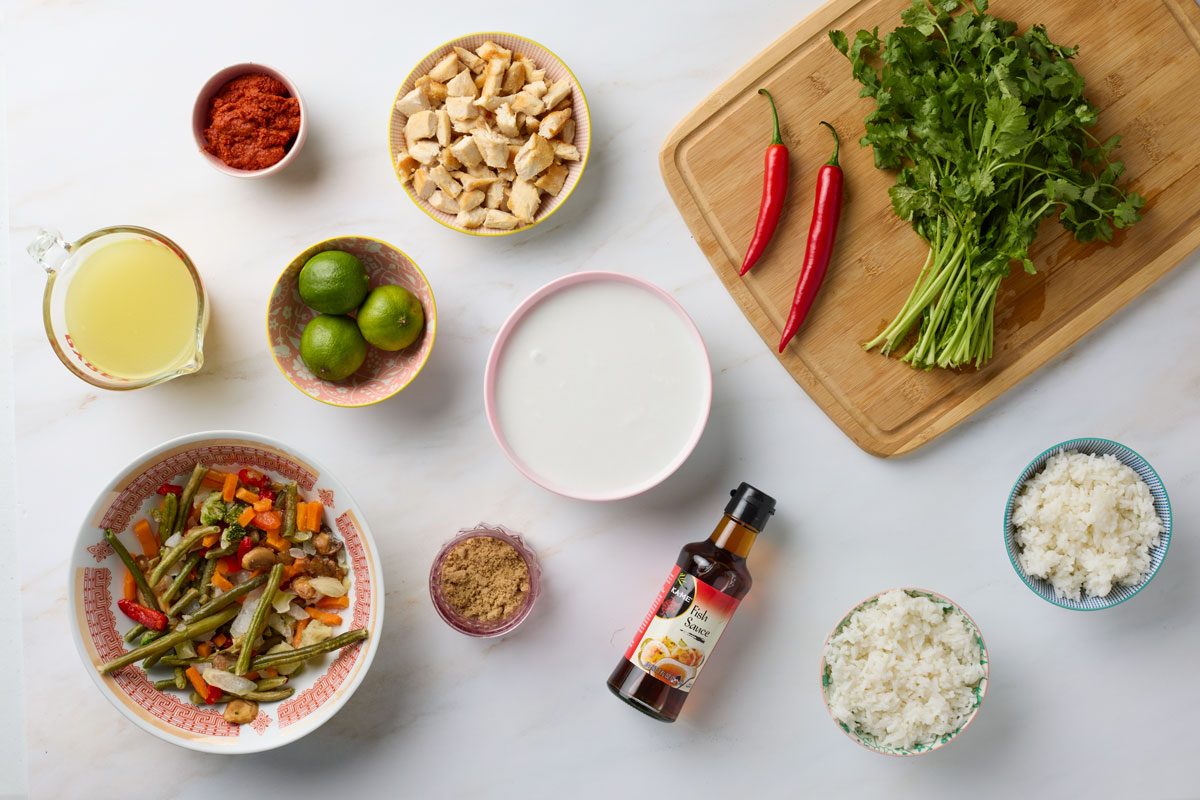 Red Thai Curry ingredients