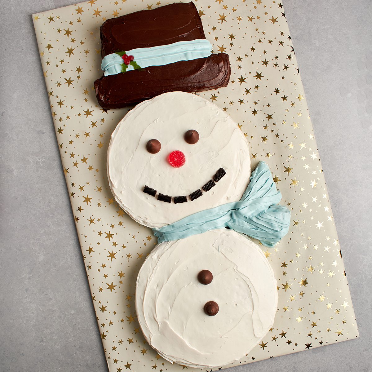 Snowman Cake