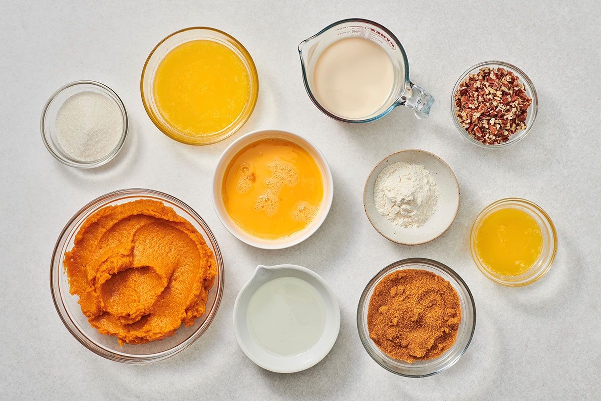 Ingredients for Sweet Potato Souffle with Pecans