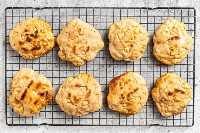 Taste of Home Air Fryer Apple Fritters photo of the cooked apple fritters.