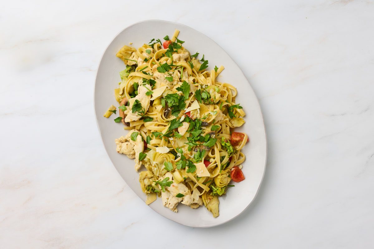 Artichoke Chicken Pasta