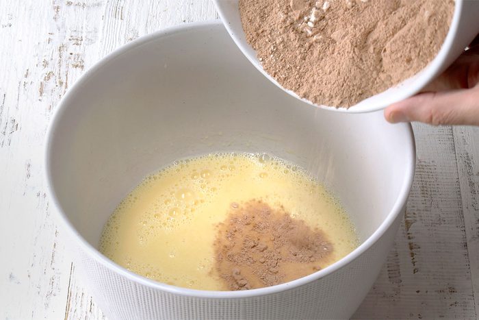 Gradually Beat Into Milk Mixture.