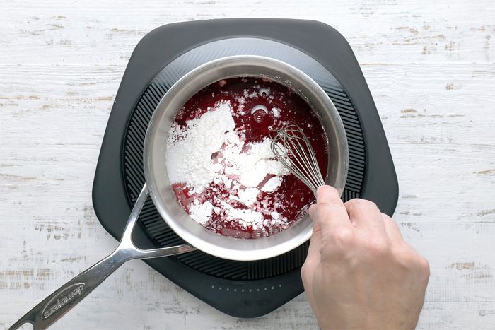 In A Small Saucepan, Whisk Sugar, Cornstarch And Reserved Juice; Add Cherries.