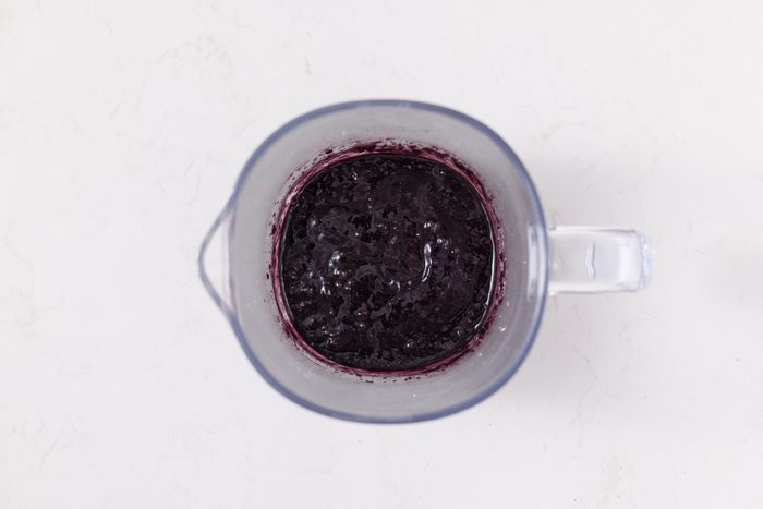 Blackberries turned into a puree.