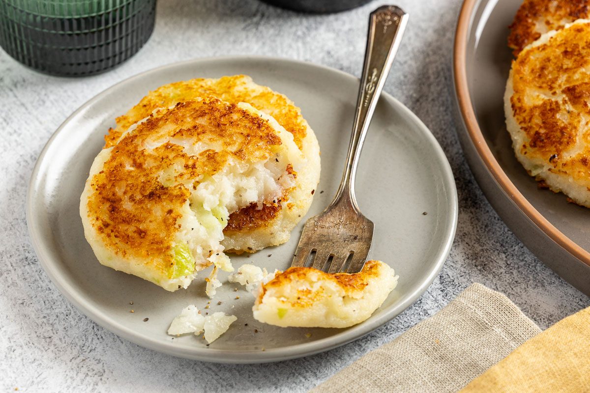 Bubble and Squeak served on a plate