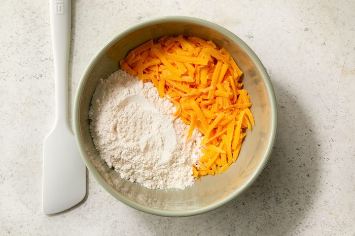 Combine flour and cheese