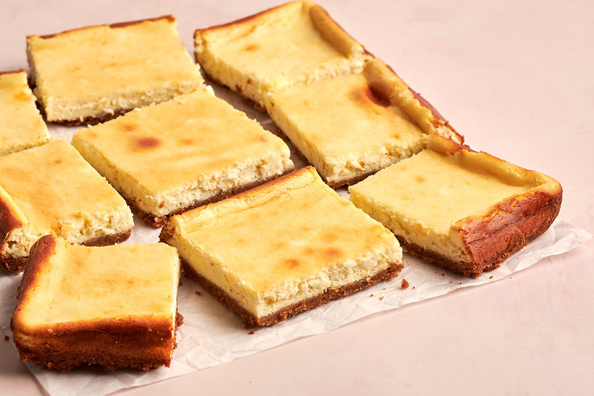 Cheesecake bars by Taste of Home are a surprisingly simple, portable and party-friendly version of New York's favorite dessert.